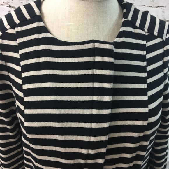 Ann Taylor Loft Knot Stripe Jacket M - Picture 2 of 8